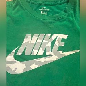 Green Nike shirt